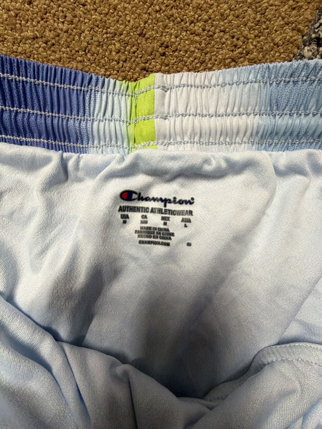 Champion Women's Tie-Dye Athletic Running Shorts Size M 2