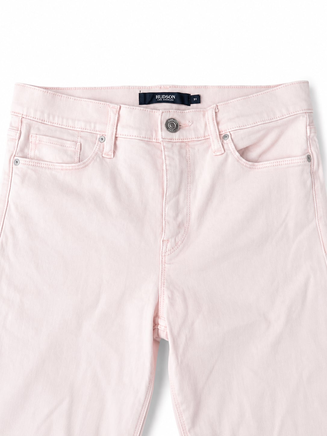 Hudson Los Angeles Women's Pink Skinny Jeans Size 31x28 4