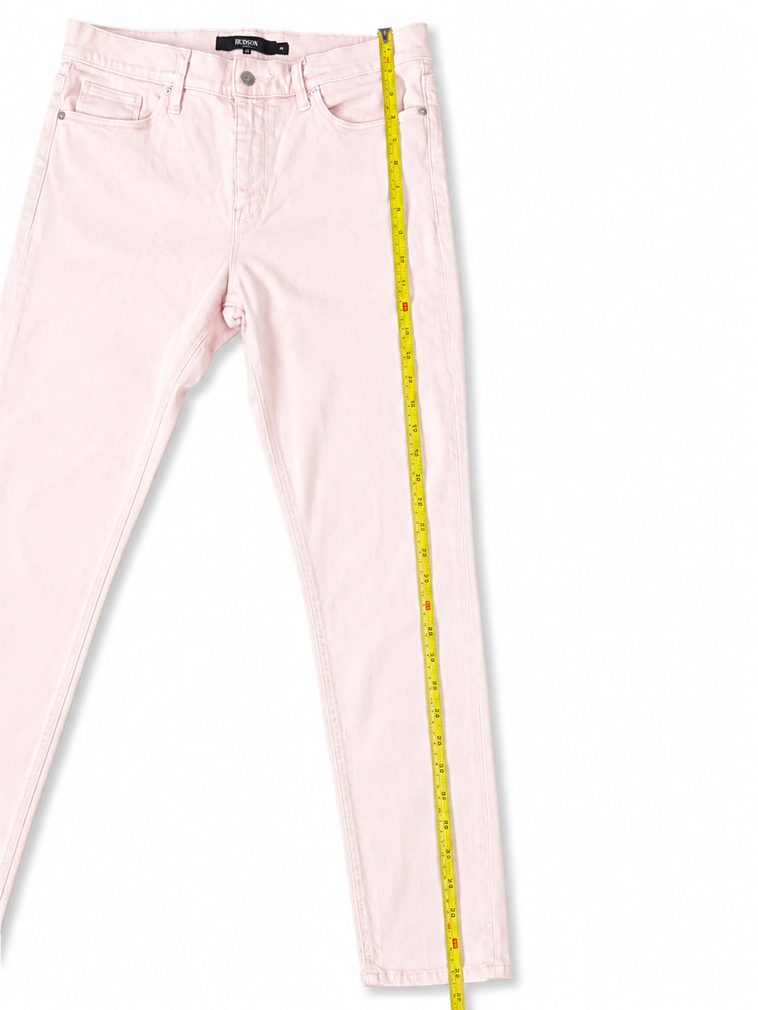 Hudson Los Angeles Women's Pink Skinny Jeans Size 31x28 9