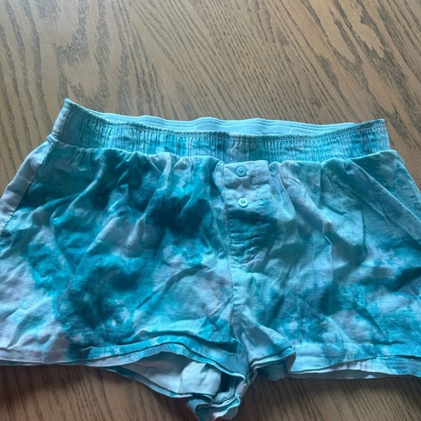 Victoria's Secret PINK Tie-Dye Sleepwear Boxer Shorts XS