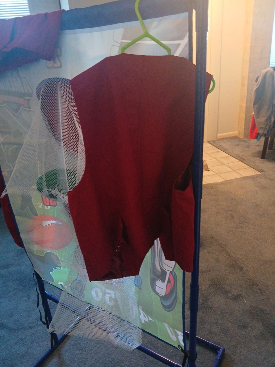 Boys Red Vest and Dress Pants Set Size 12Y 2