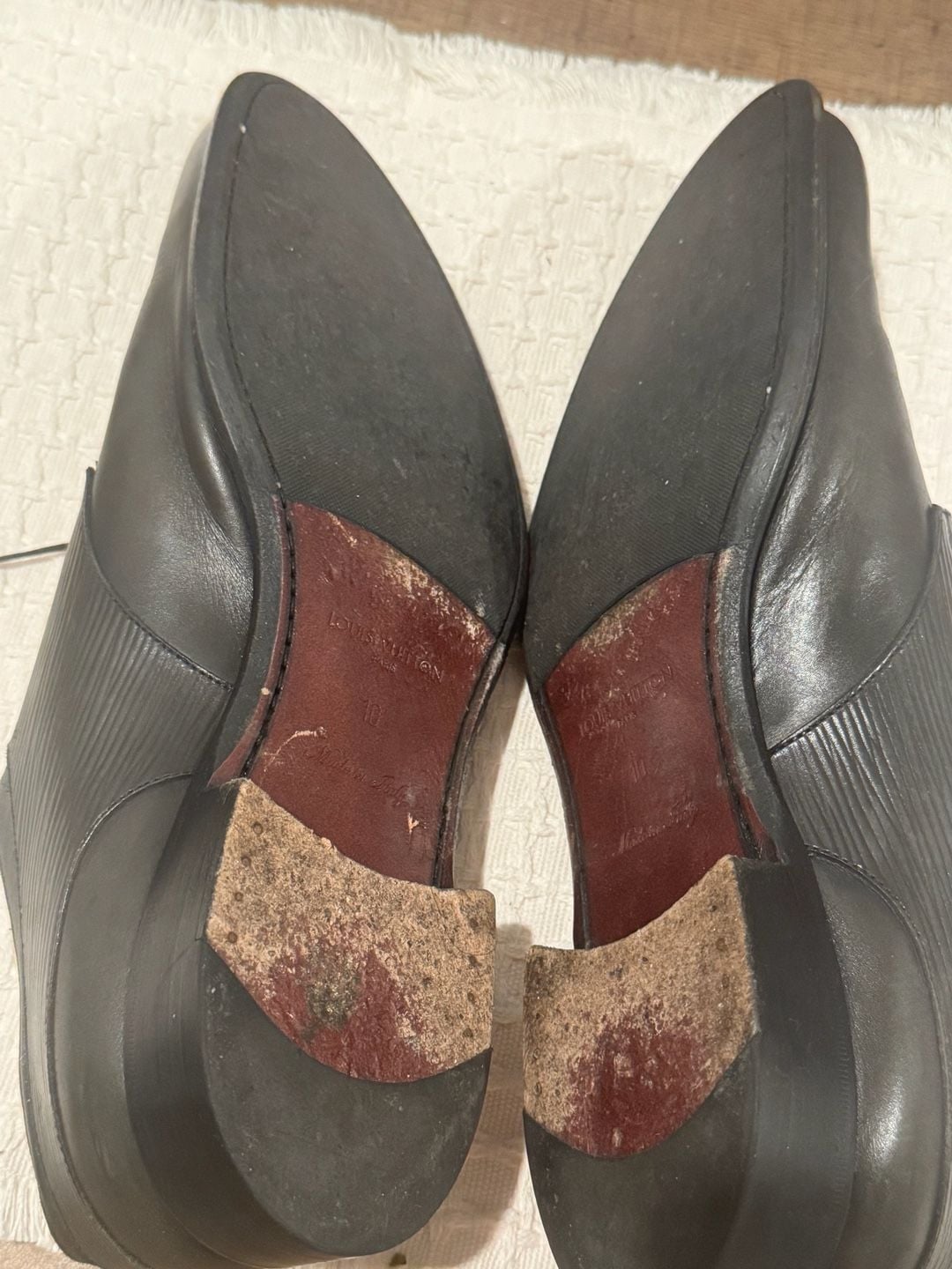 Louis Vuitton Epi Leather Derby Shoes Size 10 9