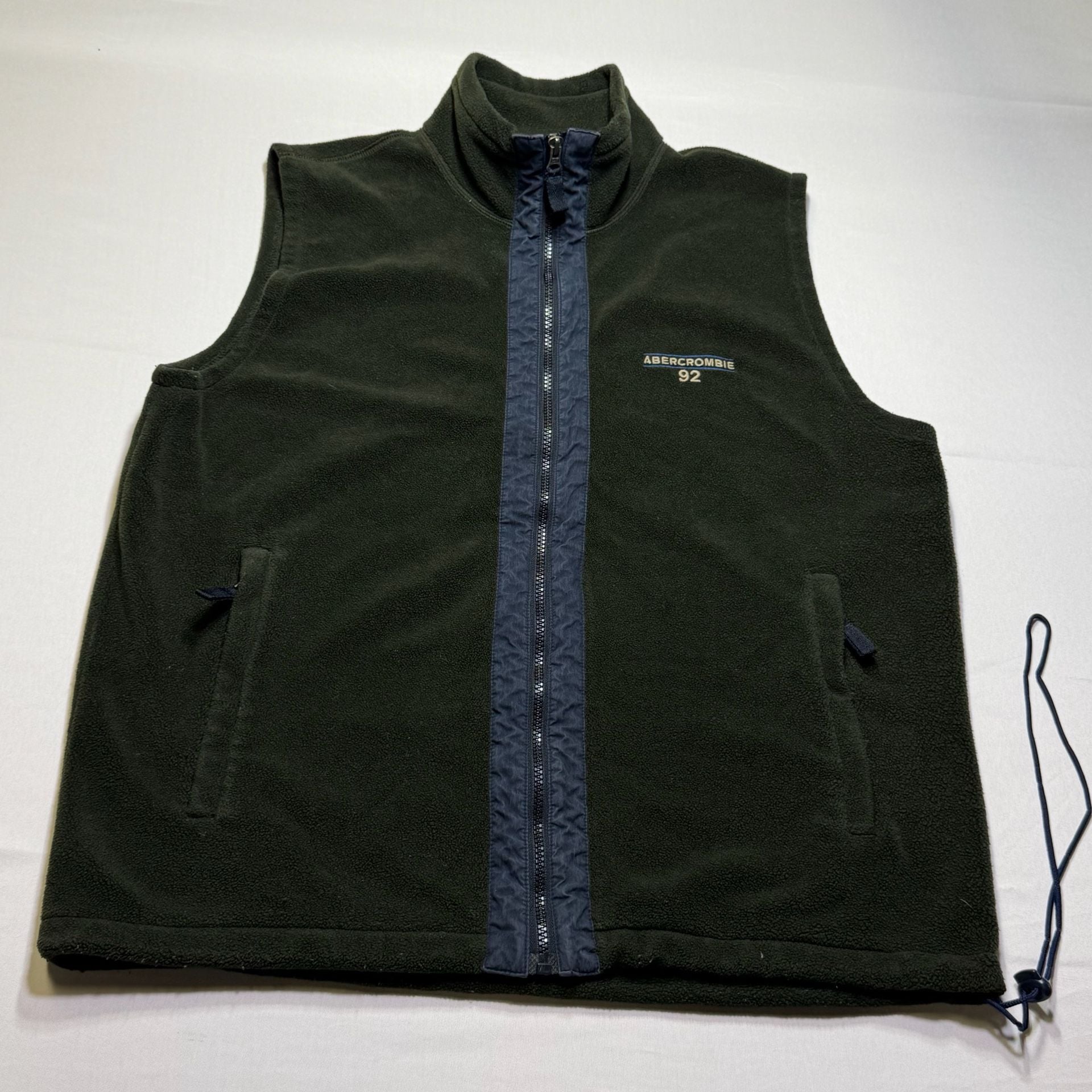 Vintage Abercrombie & Fitch 92 Fleece Vest Size Large 2