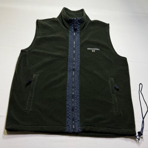 Vintage Abercrombie & Fitch 92 Fleece Vest Size Large