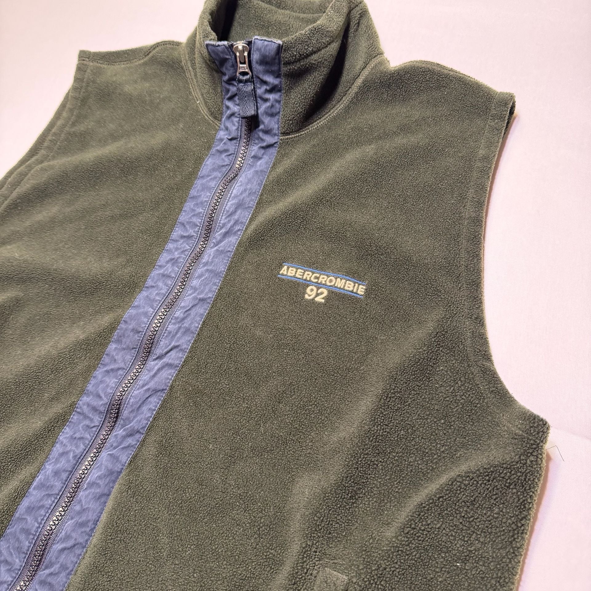 Vintage Abercrombie & Fitch 92 Fleece Vest Size Large 5