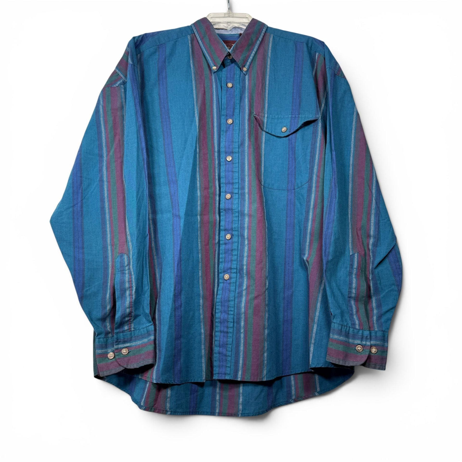 Vintage Haggar Casuals XL Long Sleeve Button Down Shirt 4