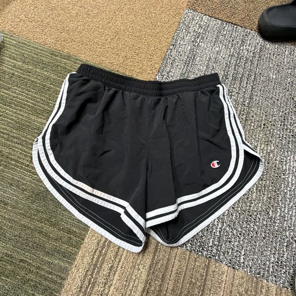 Champion Authentic Athleticwear Women's Black Dolphin Hem Running Shorts Size M