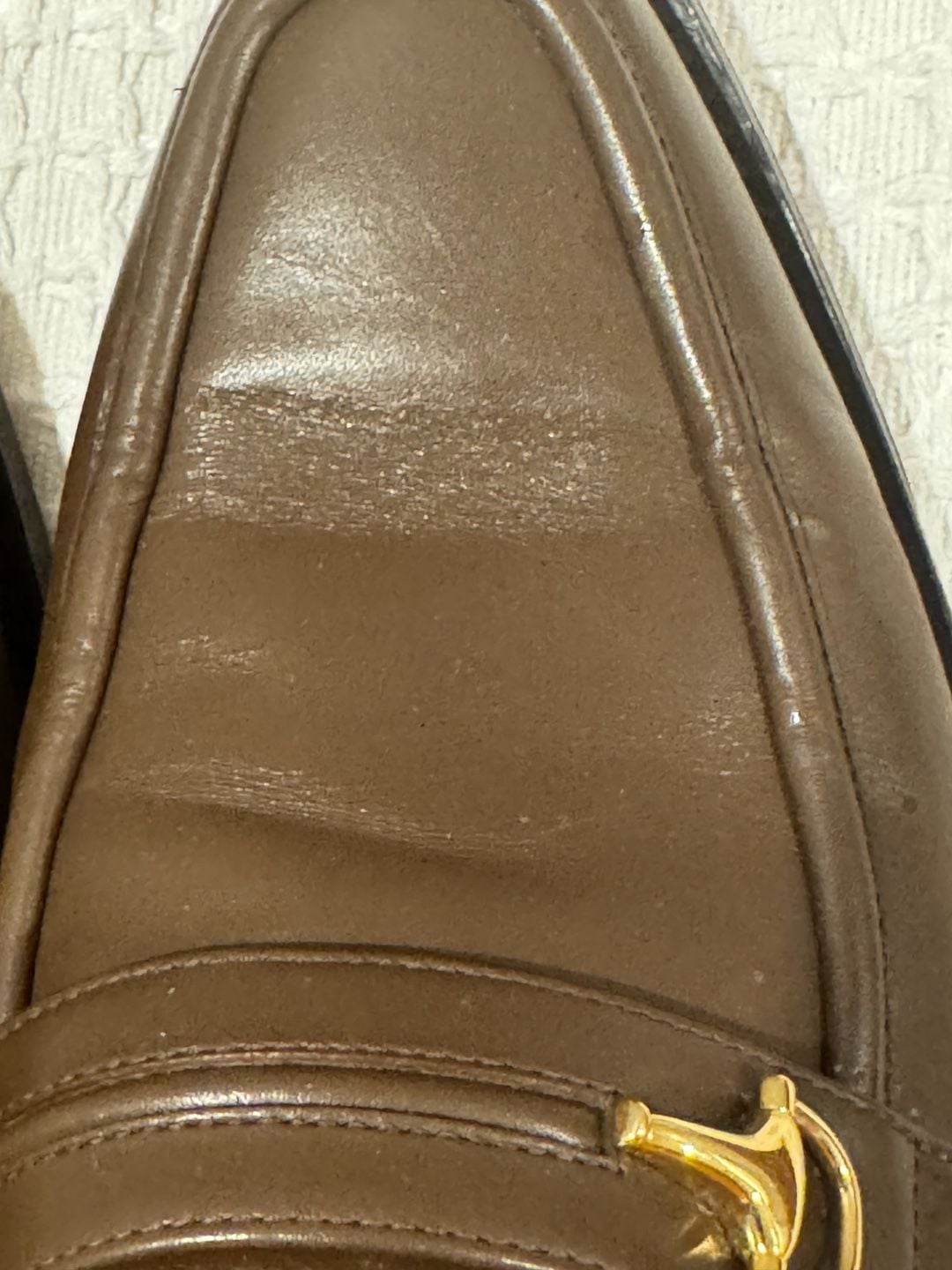 Gucci Brown Leather Horsebit Loafers Size 11 3