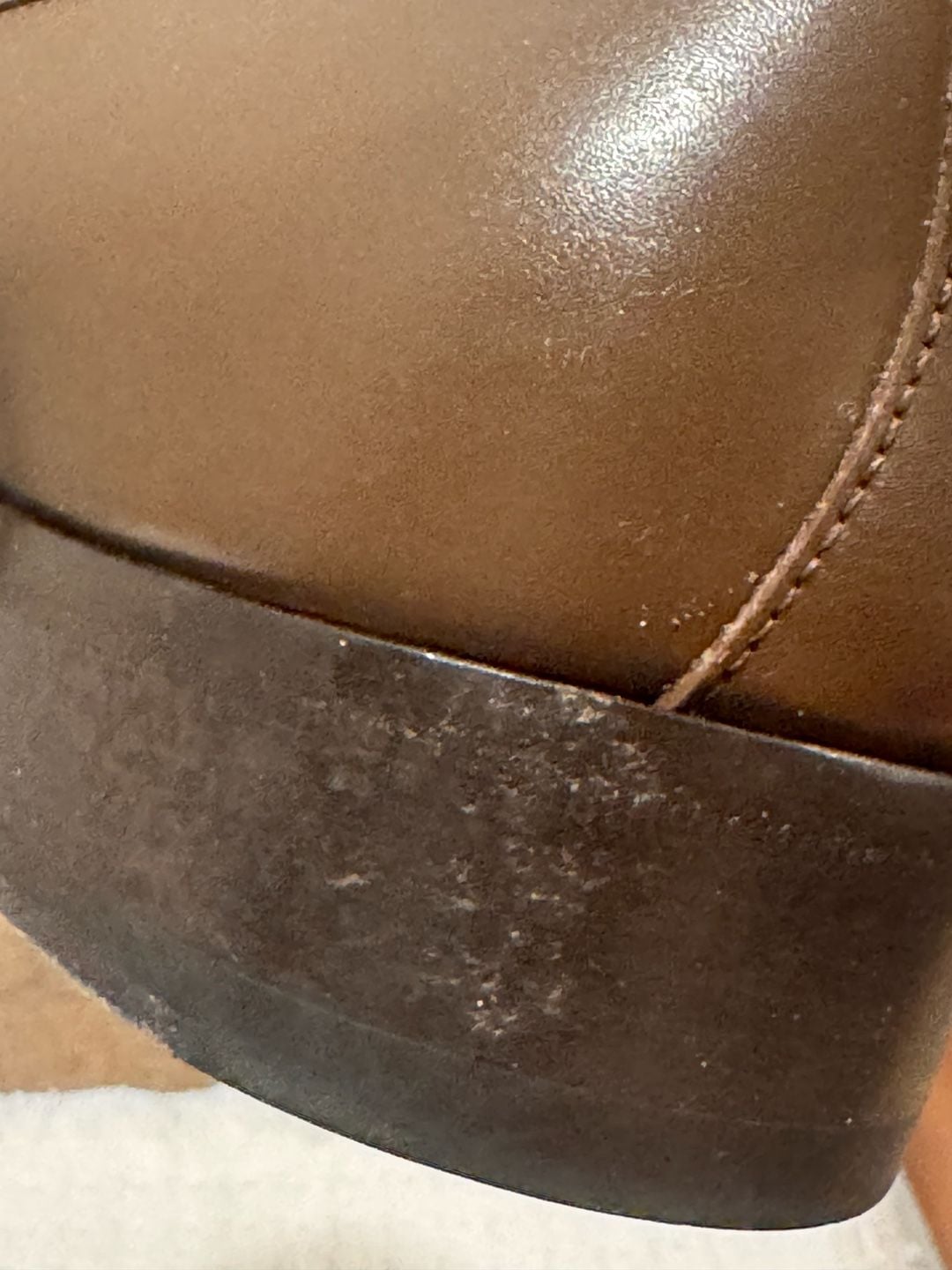 Gucci Brown Leather Horsebit Loafers Size 11 8