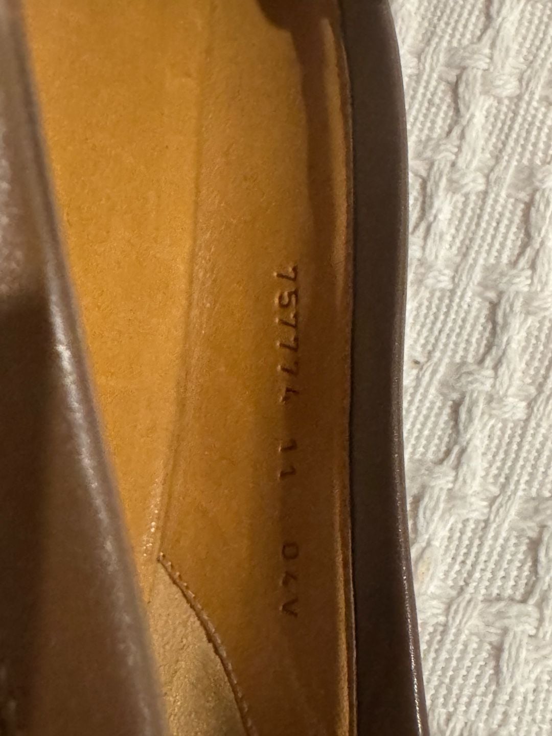 Gucci Brown Leather Horsebit Loafers Size 11 11