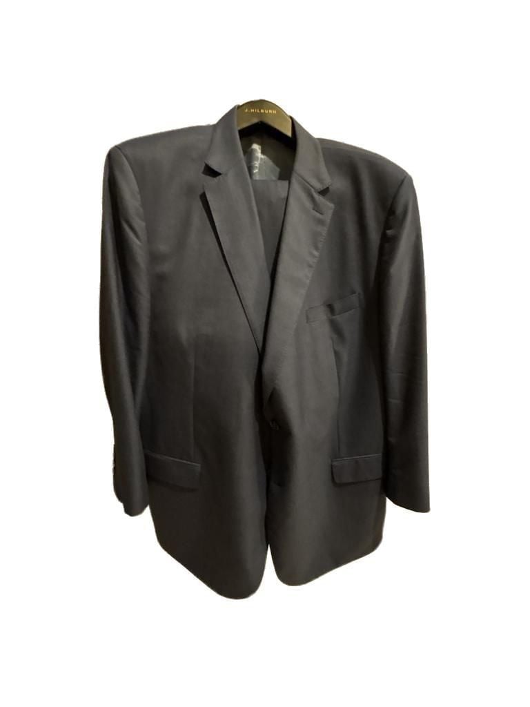 J.Hilburn Men's Blue Suit Vitale Barberis Canonico Super 150's Wool 55R 7