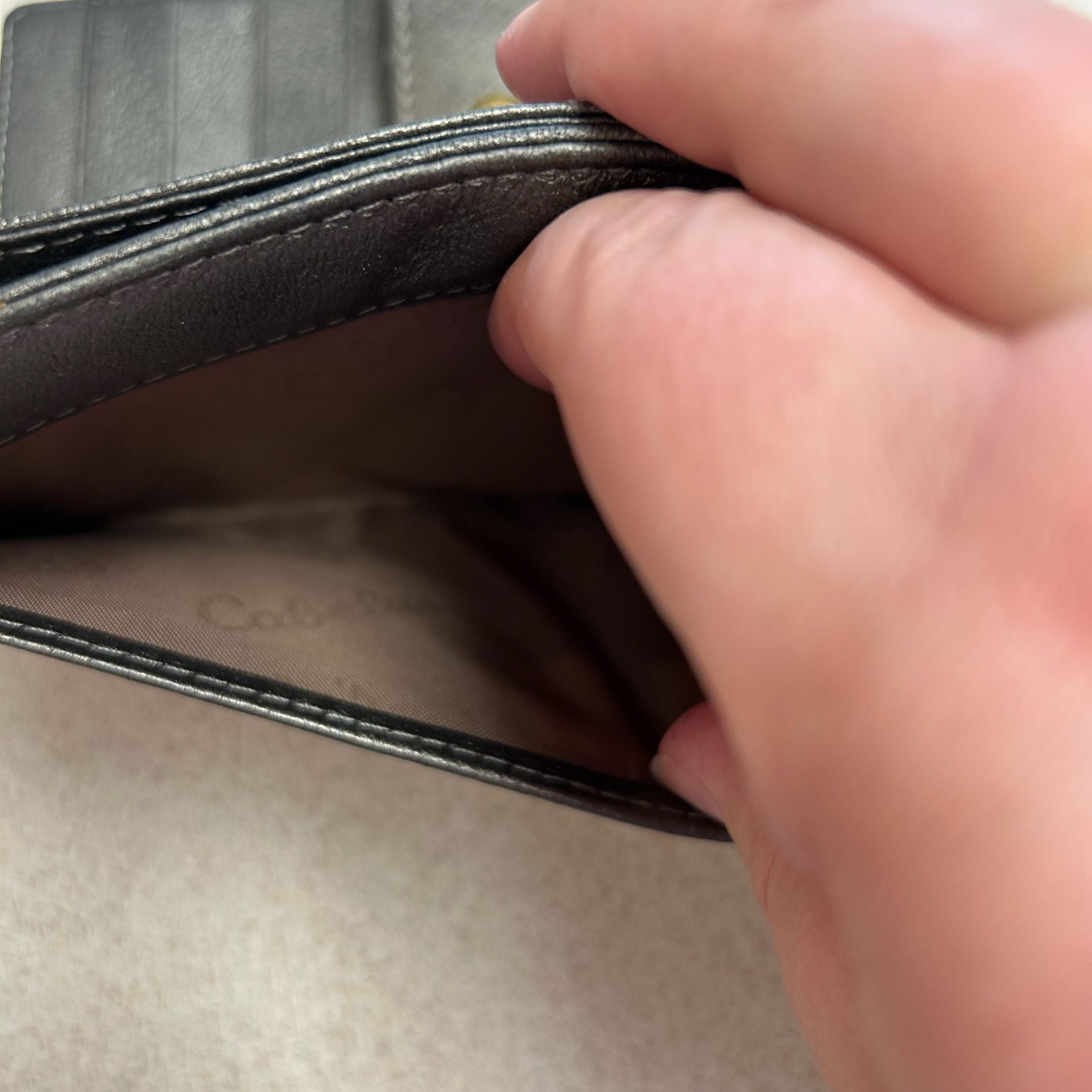 Cabela's 30-30 Win Metallic Leather Trifold Wallet 11