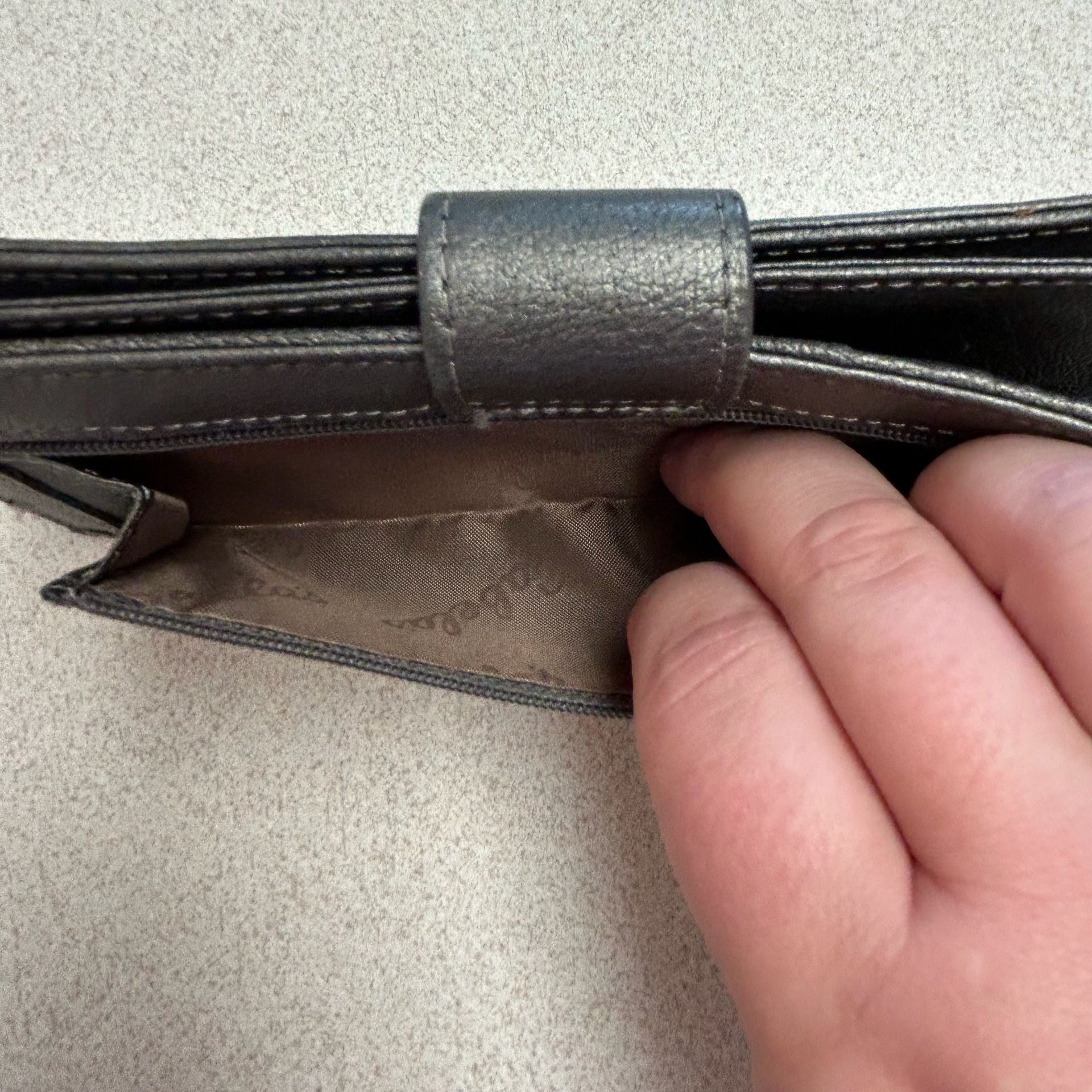 Cabela's 30-30 Win Metallic Leather Trifold Wallet 13