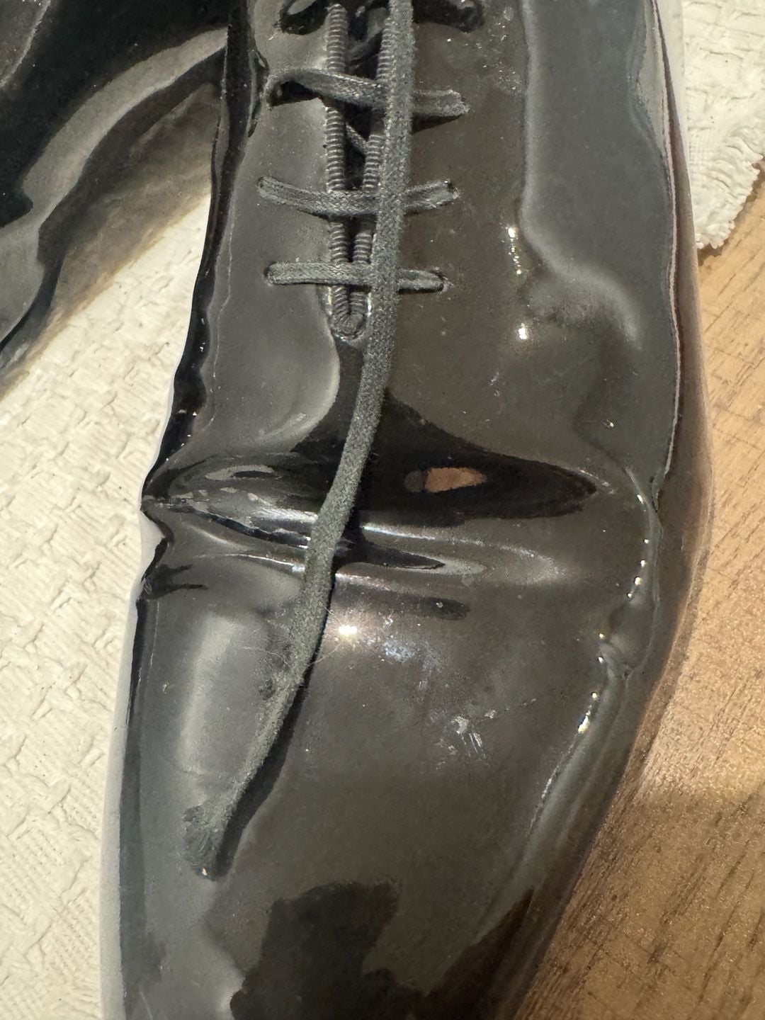 Louis Vuitton Monogram Patent Leather Oxford Shoes Size 10 3