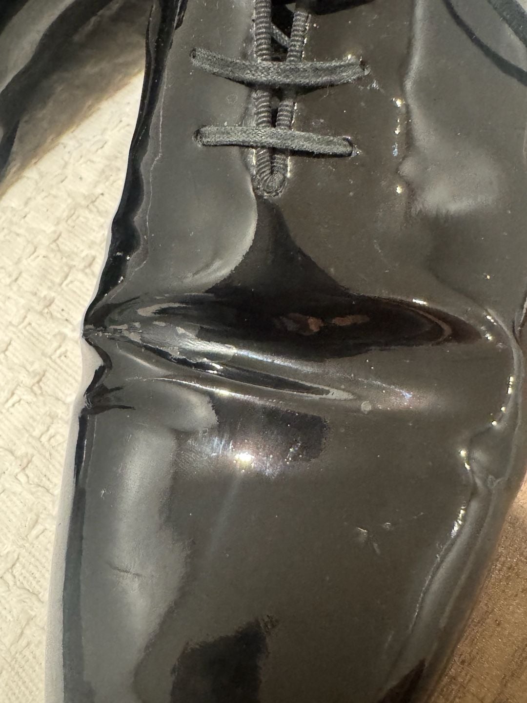 Louis Vuitton Monogram Patent Leather Oxford Shoes Size 10 7