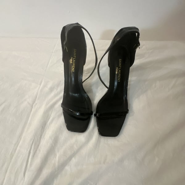 Saint Laurent Opyum Patent Leather Sandals