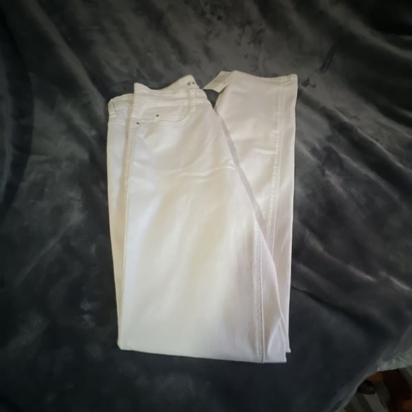 Mac Dream Jeans Wendy Foster Montecito Straight Leg White Jeans Size 6