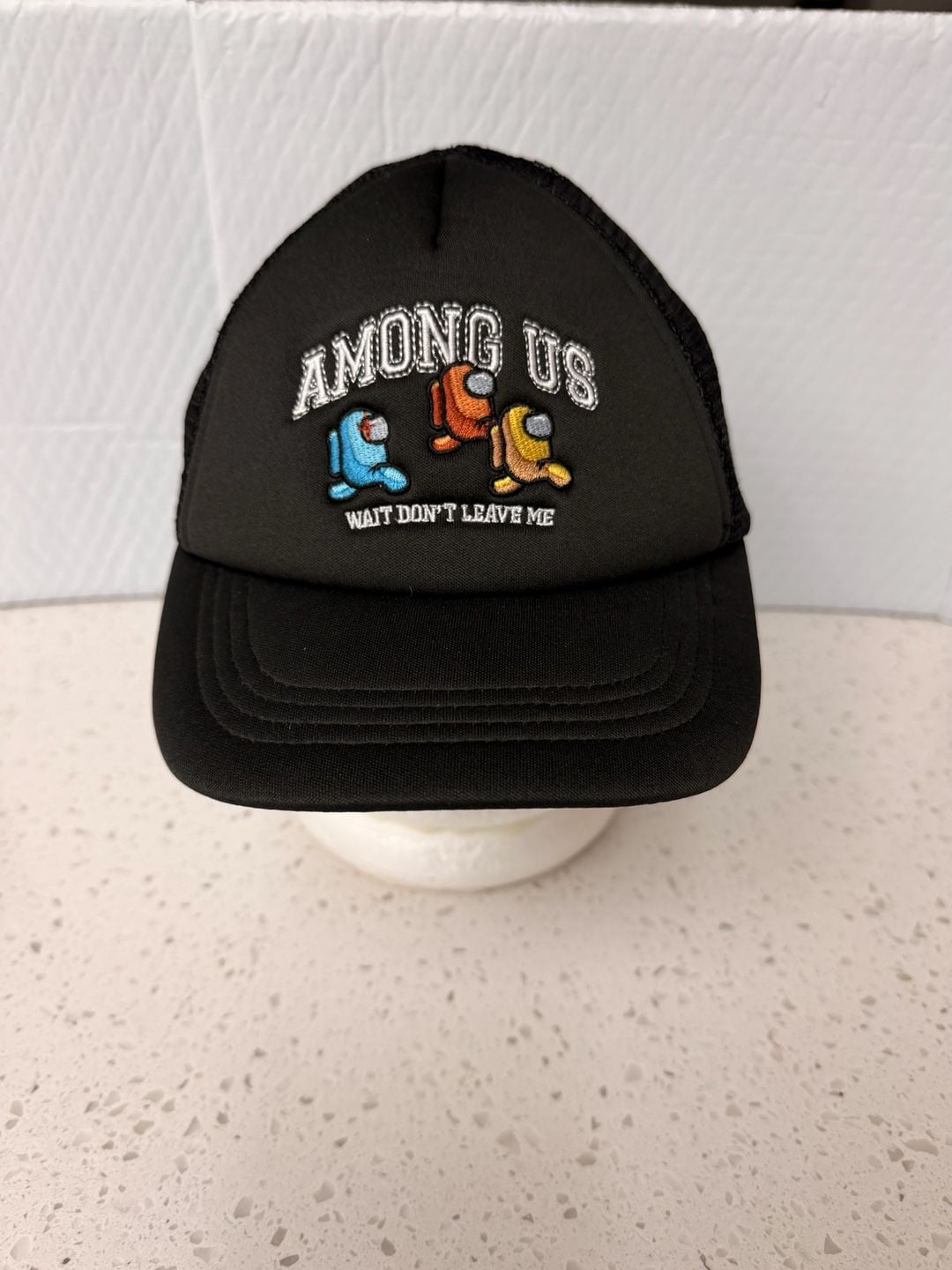 Zara x Among Us Wait Don't Leave Me Embroidered Trucker Hat 2