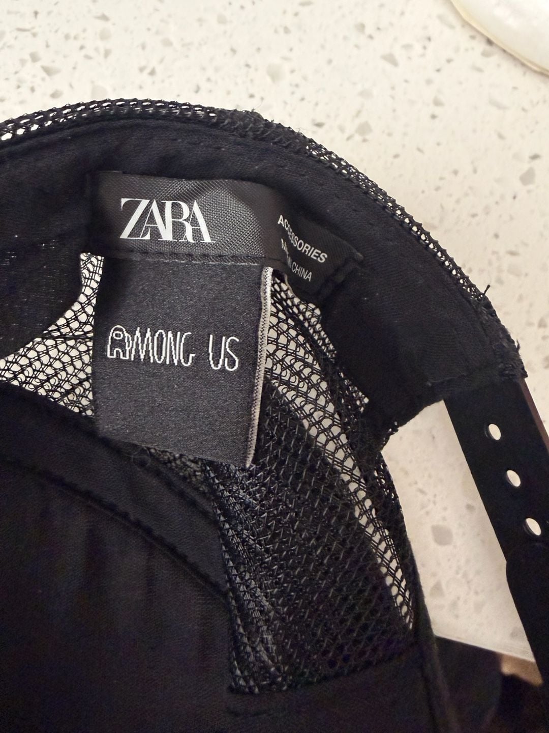 Zara x Among Us Wait Don't Leave Me Embroidered Trucker Hat 4