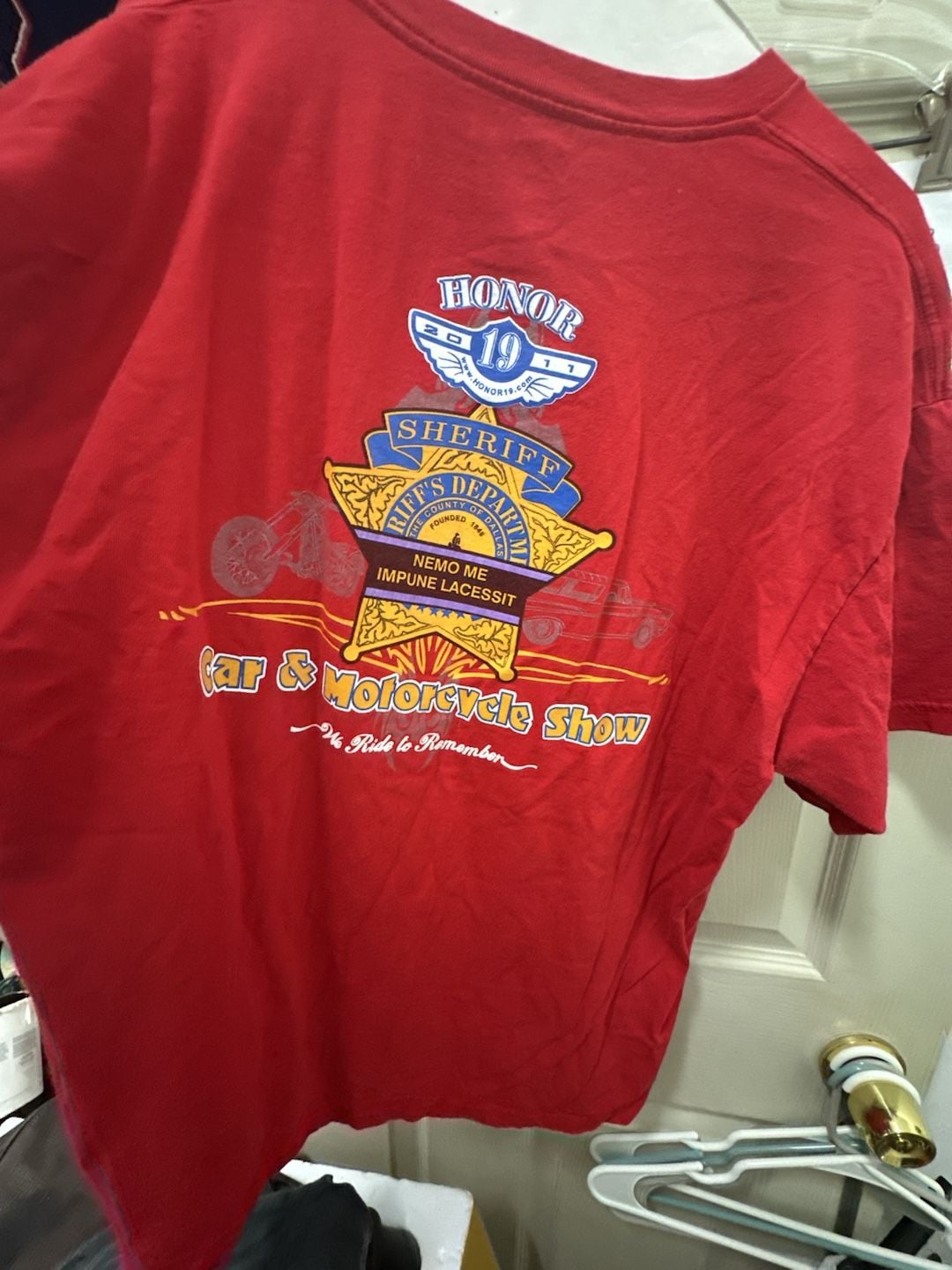 Port and Company Honor 19 Car & Motorcycle Show Graphic T-Shirt XL 4