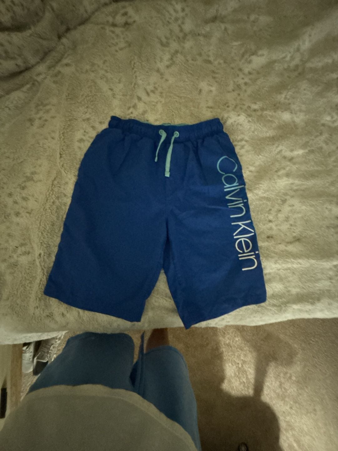 Calvin Klein Boys Swim Trunks Blue Size L (14/16) 3