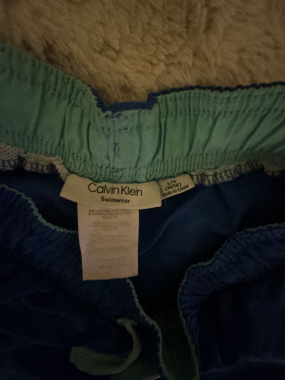 Calvin Klein Boys Swim Trunks Blue Size L (14/16) 5