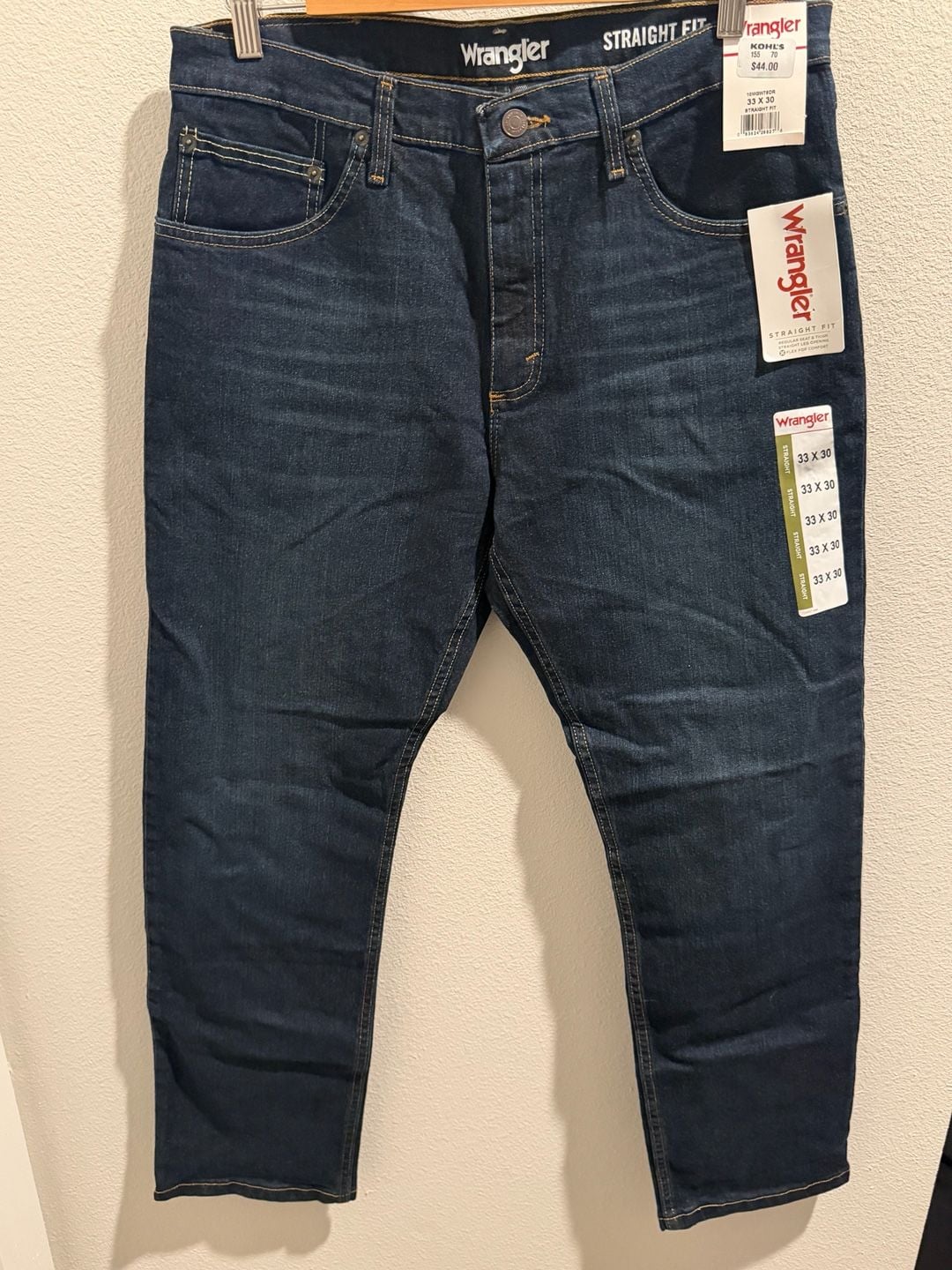 Wrangler Straight Fit Jeans 33x30 2