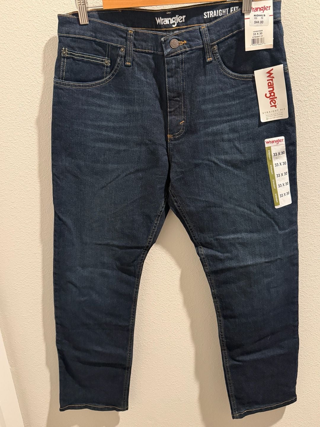 Wrangler Straight Fit Jeans 33x30 3