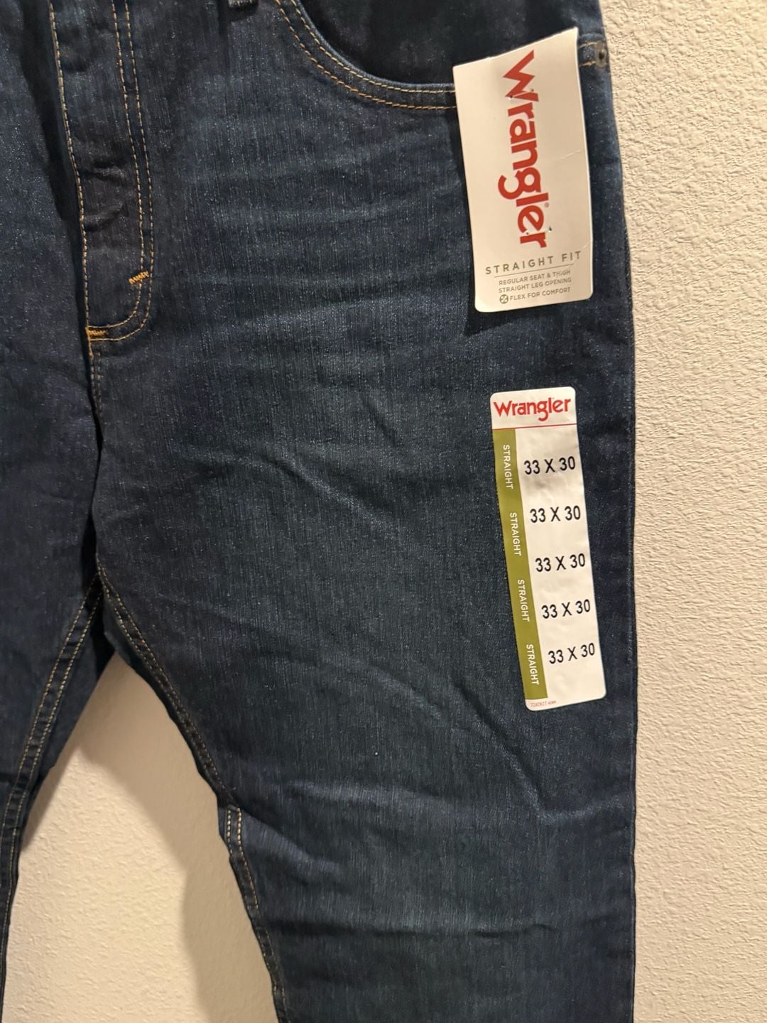 Wrangler Straight Fit Jeans 33x30 5