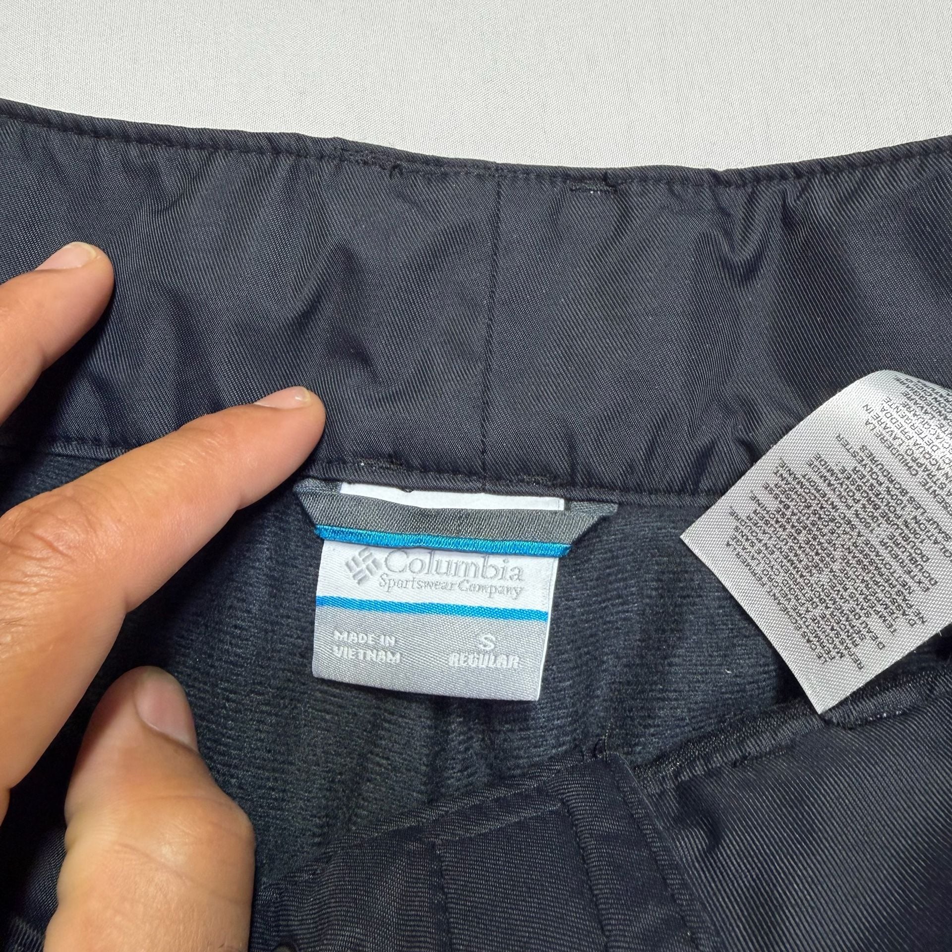 Columbia Omni-Tech Waterproof Ski Snow Pants Black Size S Regular 10