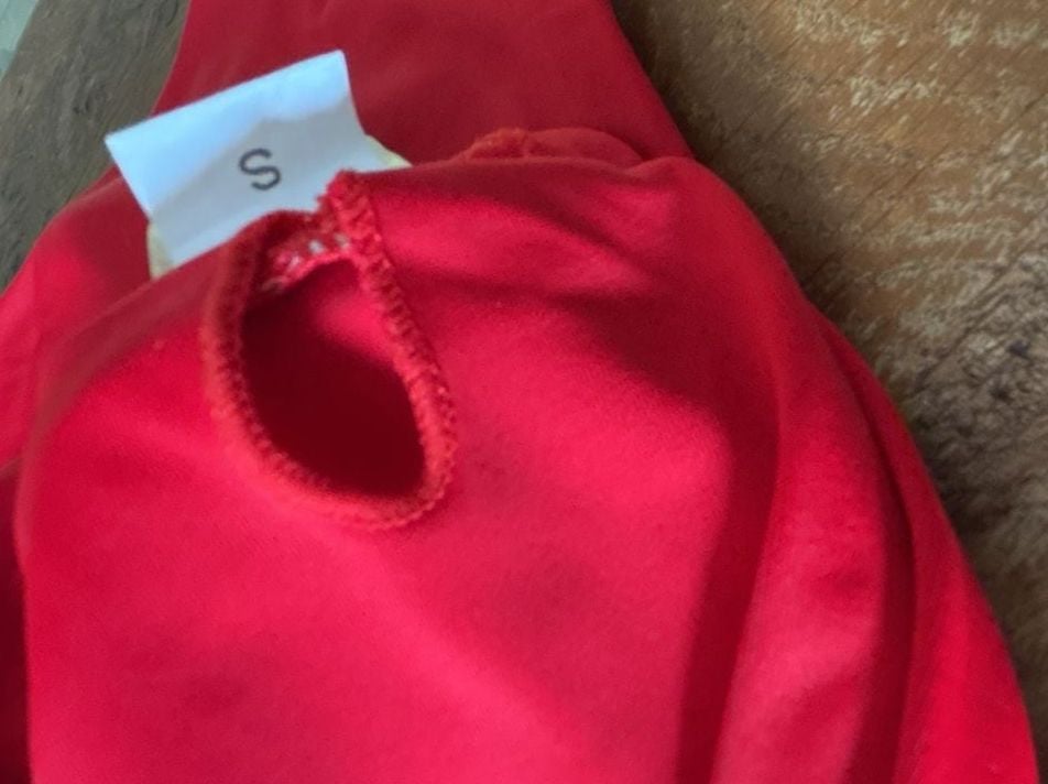 Zaful Swim Red Tie-Front Bikini Set Size US 4 with wrap  10