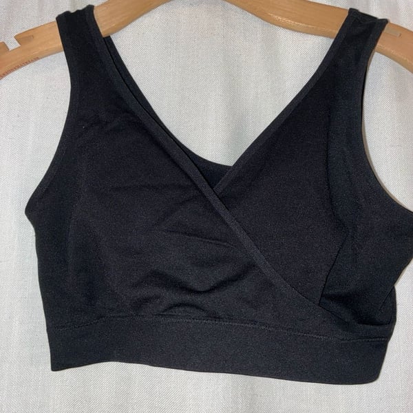 Auden Nursing Unlined Seamless Bra Black