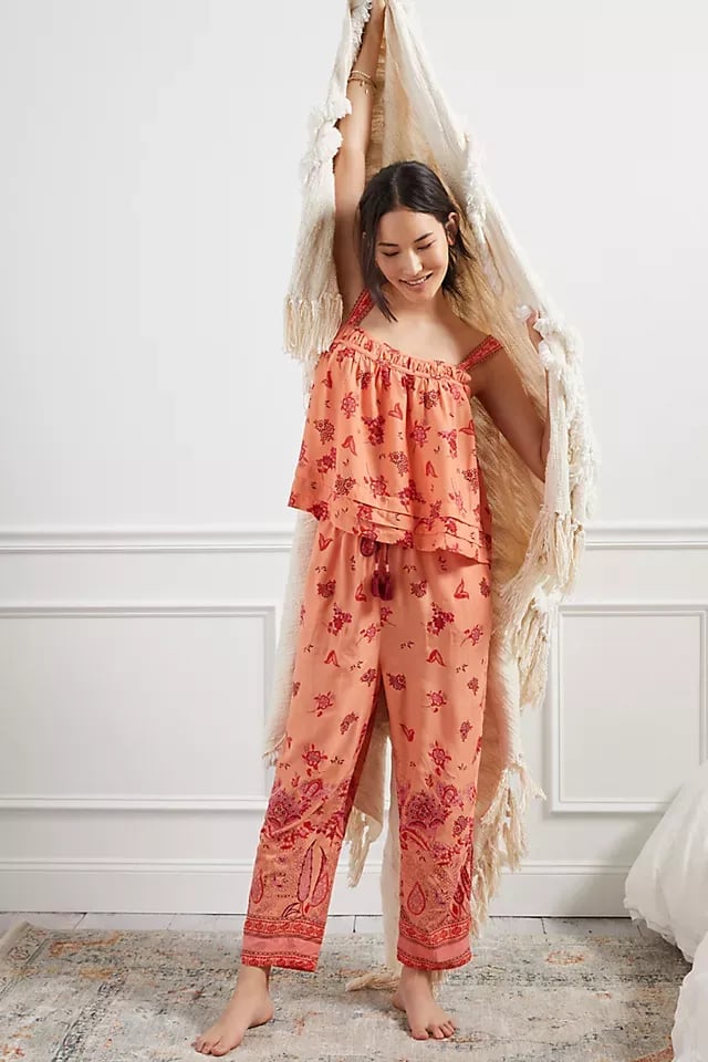 Anthropologie Floral Print Lounge Set 1