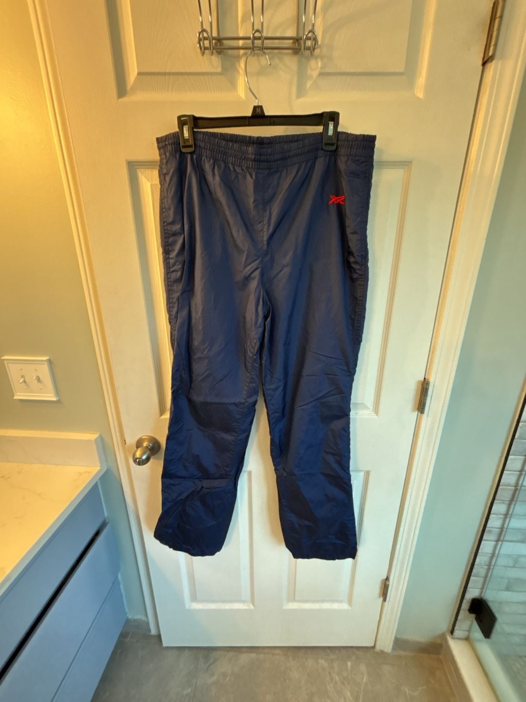 Vintage Asics Nylon Tracksuit Navy Blue Size M 5