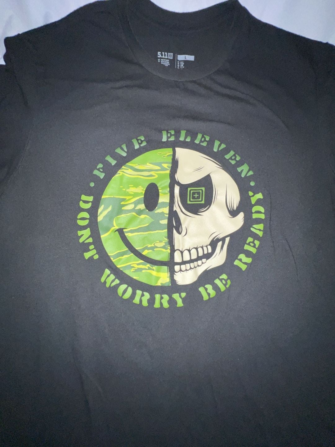 5.11 Tactical Don't Worry Be Ready Graphic T-Shirt Size Large 3