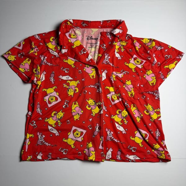 Disney Winnie the Pooh Valentine Pajama Shirt XS (0-2)