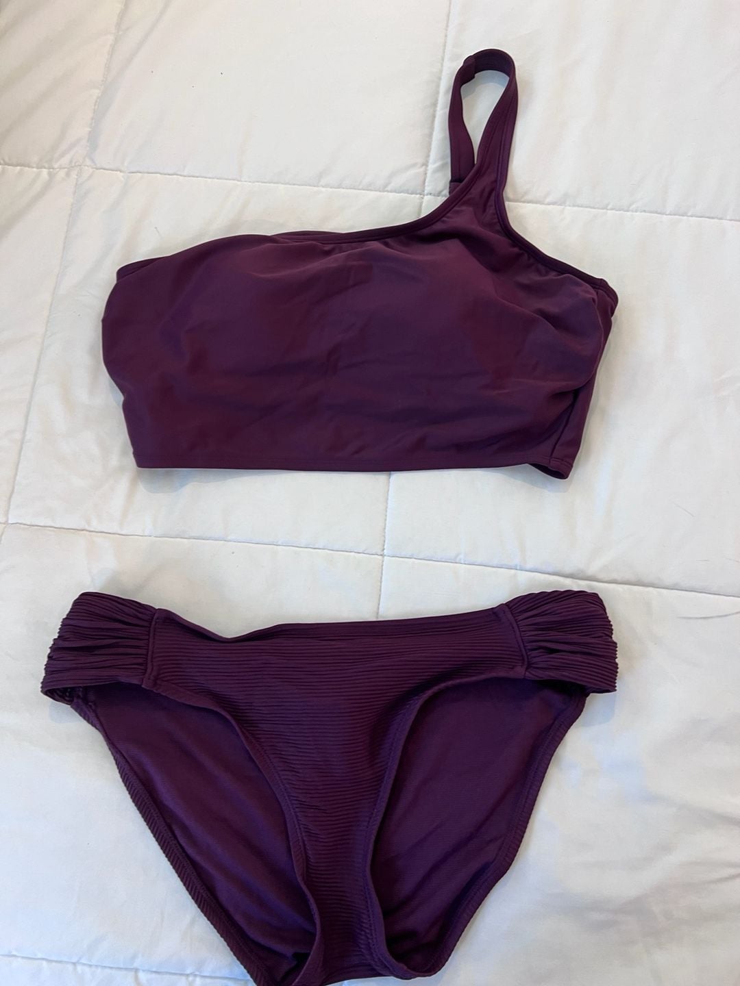 Kona Sol Women's One-Shoulder Bikini Set Size L 1