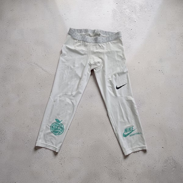 Nike Pro EYBL Basketball Compression 3/4 Tights White