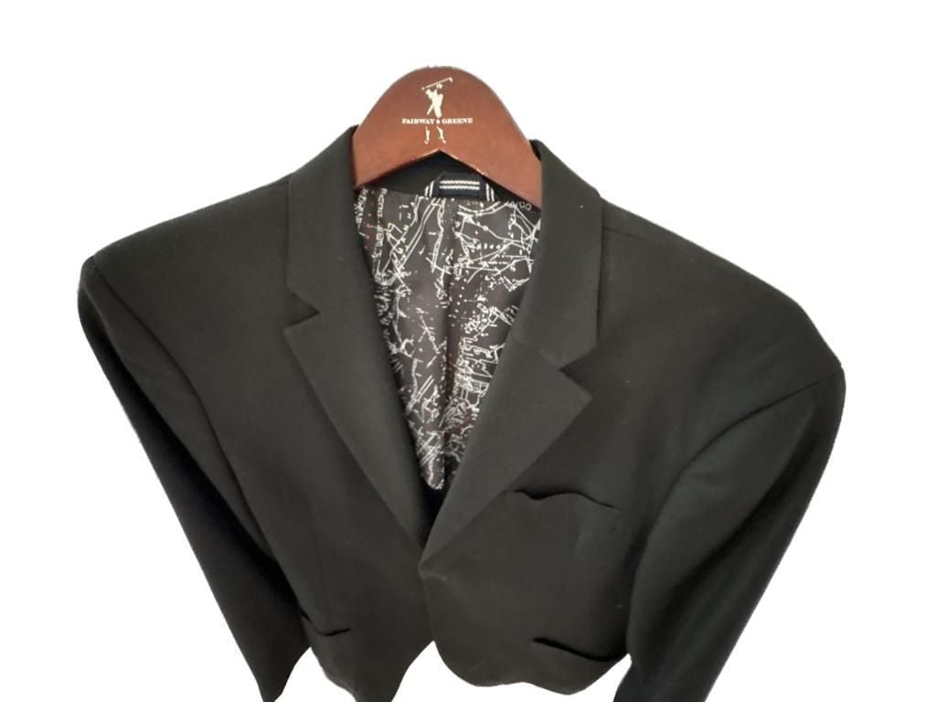 Nautica Men's Black Blazer Jacket Size R44 4