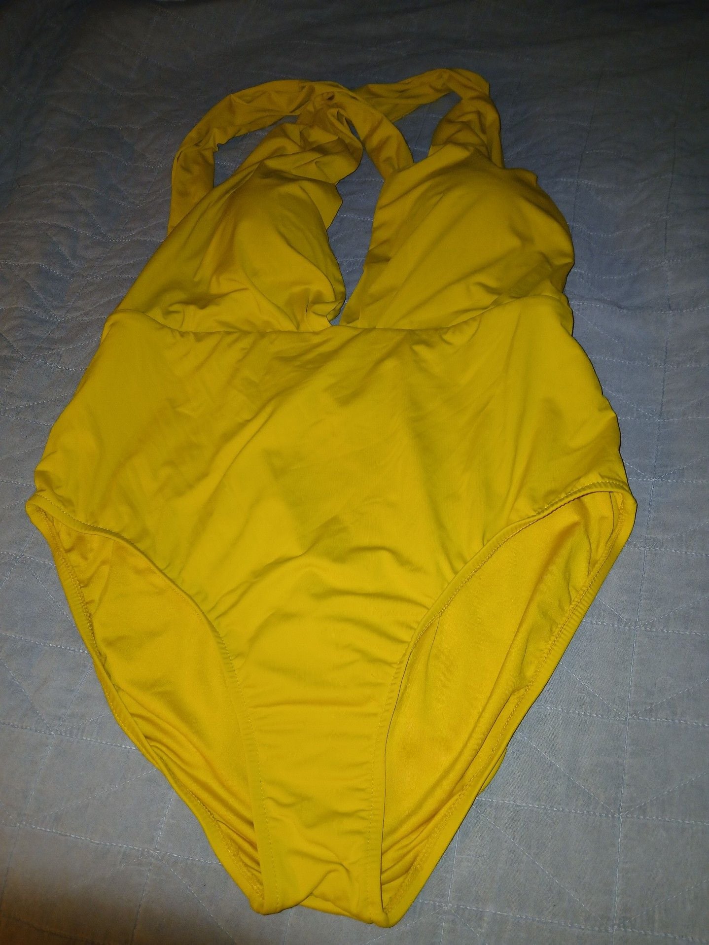 Lulus Yellow One-Piece Swimsuit Size L 1