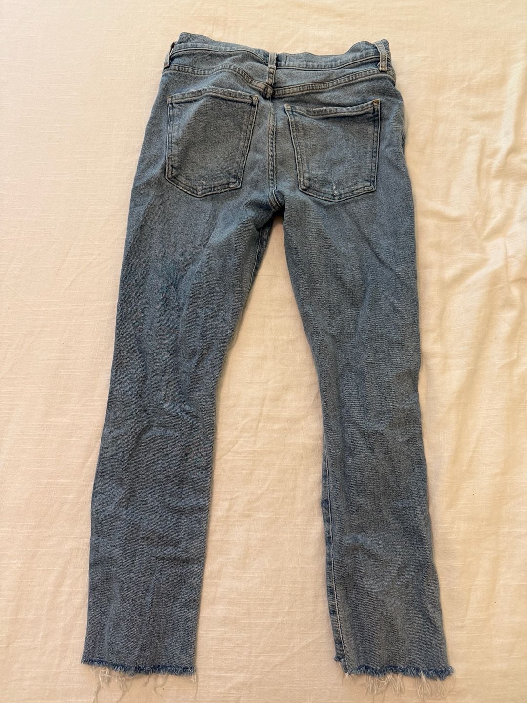 AGOLDE Distressed Raw Hem Skinny Jeans Size 25 4