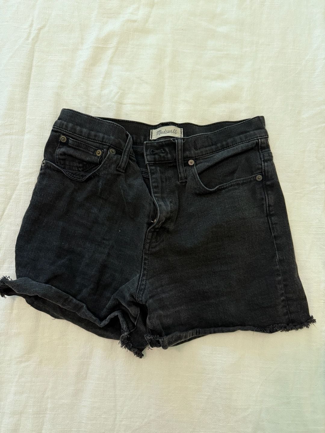 Madewell High-Rise Denim Shorts Black Size 27 2