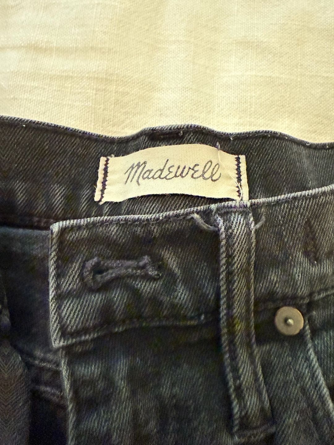 Madewell High-Rise Denim Shorts Black Size 27 3