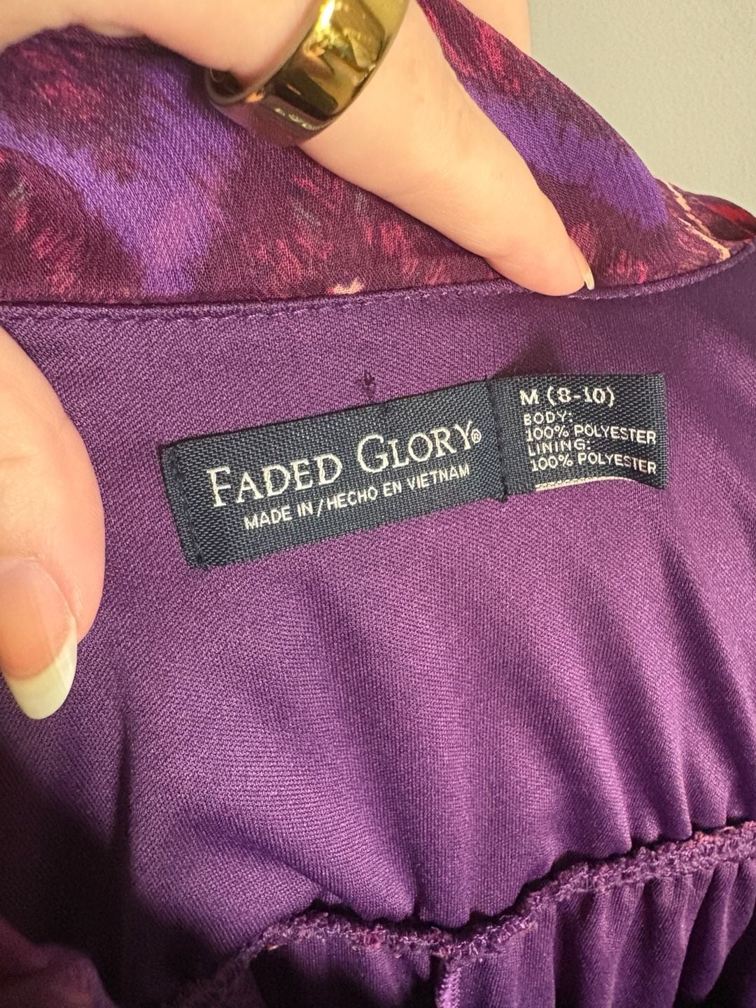 Faded Glory Tiered Maxi Dress Spaghetti Straps Size Large 8
