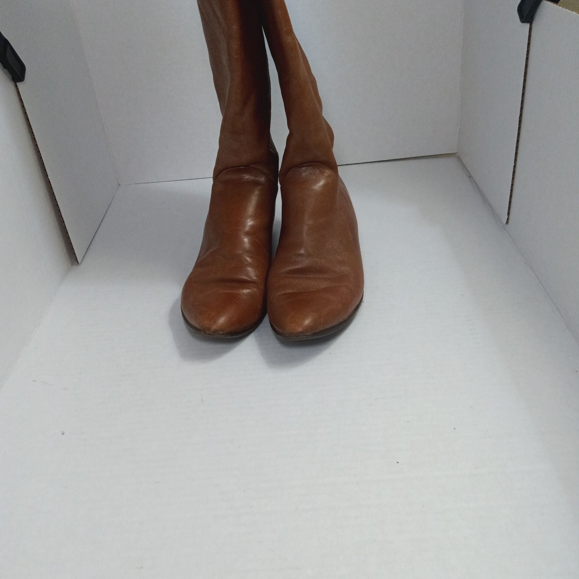 Nine West Women's Brown Leather Knee High Boots Size 8M 2