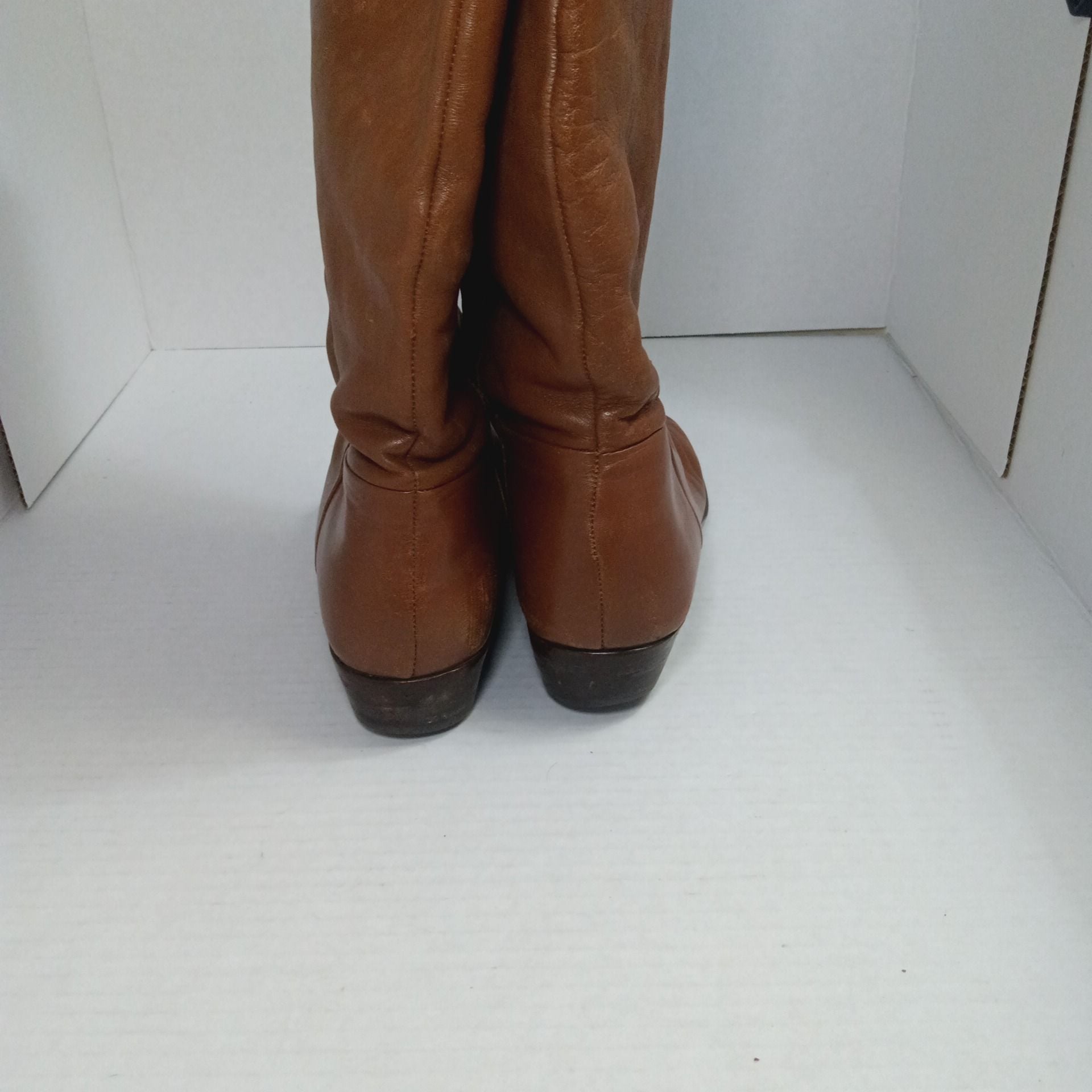 Nine West Women's Brown Leather Knee High Boots Size 8M 6