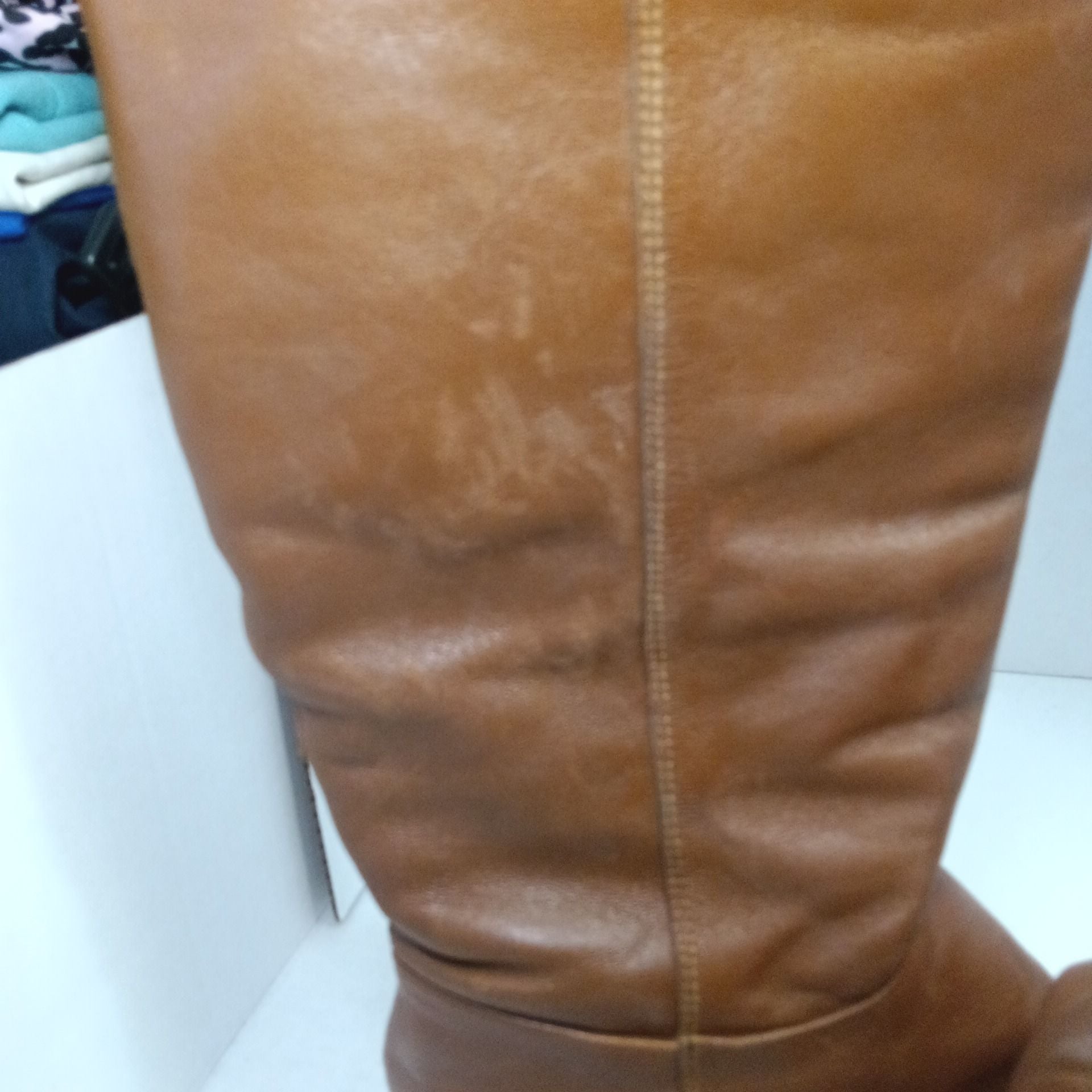 Nine West Women's Brown Leather Knee High Boots Size 8M 8