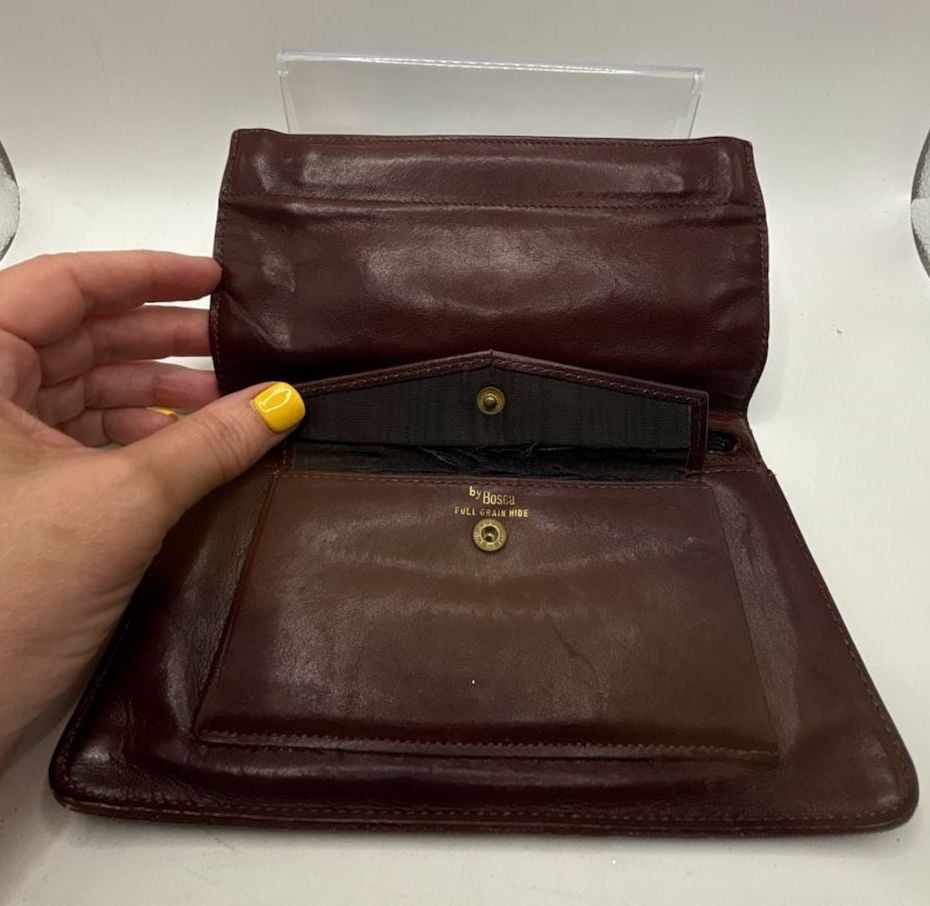 Bosca Full Grain Hide Leather Clutch Wallet 7