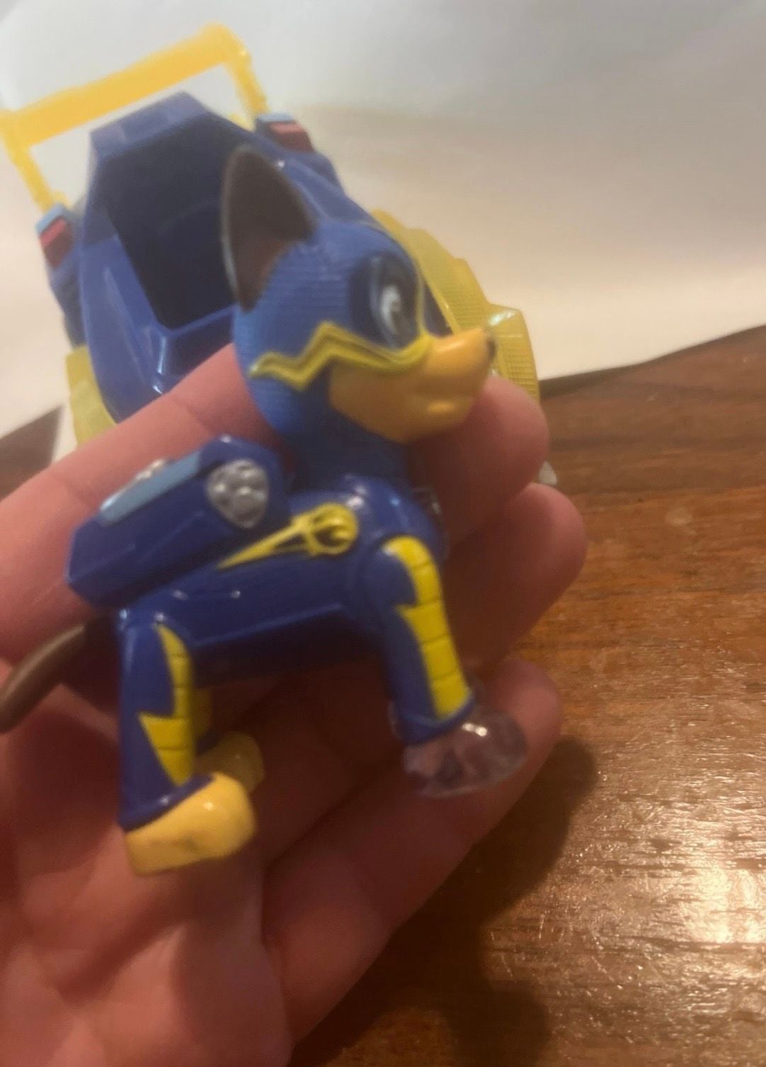 Paw Patrol Mighty Pups Super Paws Chase Vehicle and Figure 7