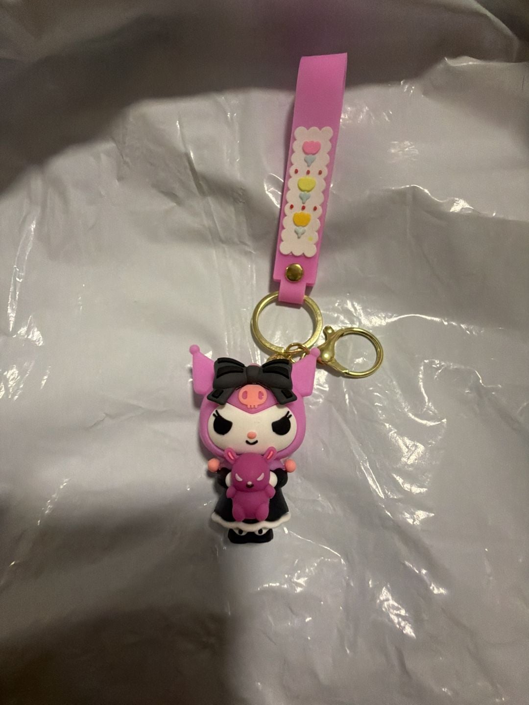 Sanrio Kuromi Silicone Keychain NWOT 2